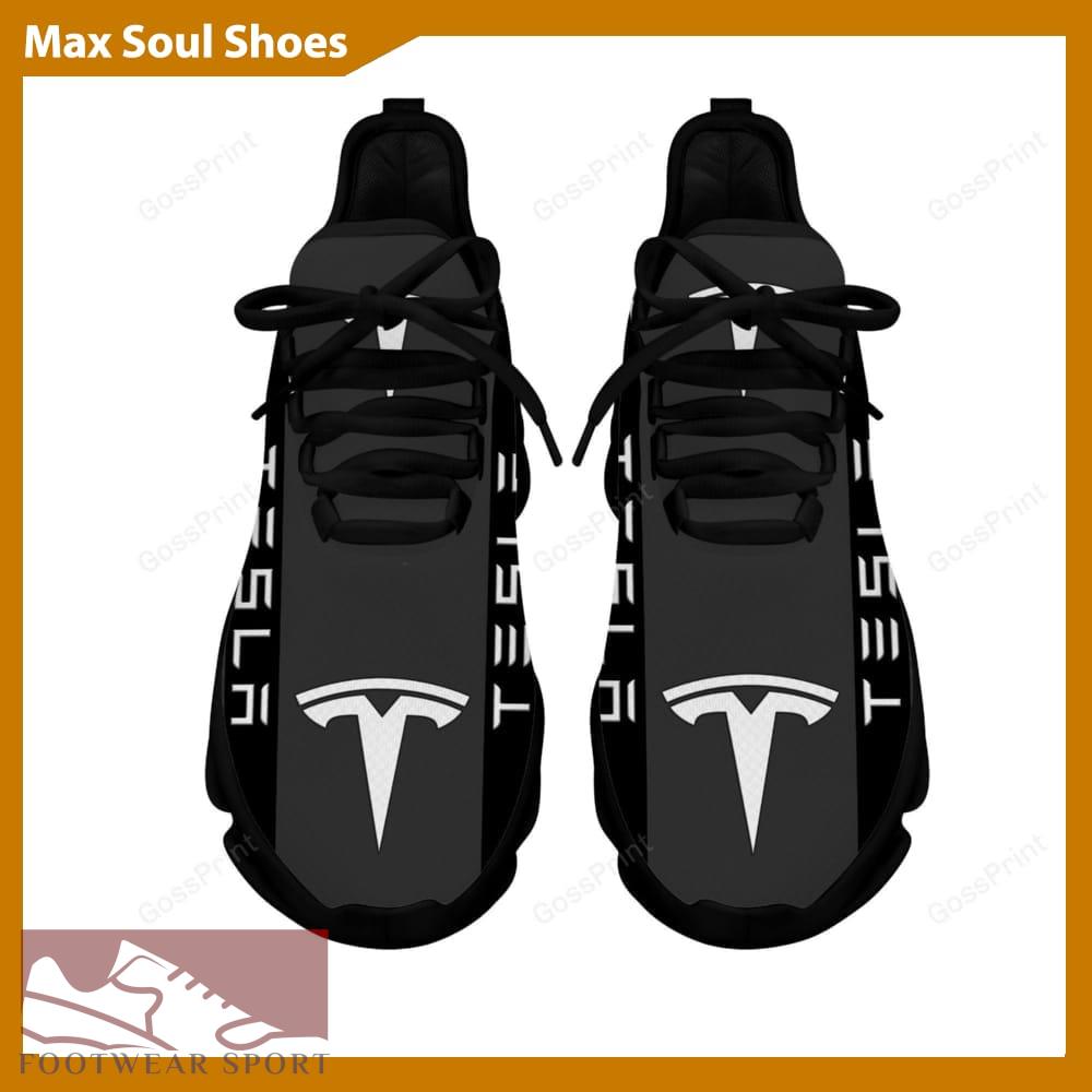 TESLA Racing Car Running Sneakers Recognition Max Soul Shoes For Men And Women - TESLA Chunky Sneakers White Black Max Soul Shoes For Men And Women Photo 3