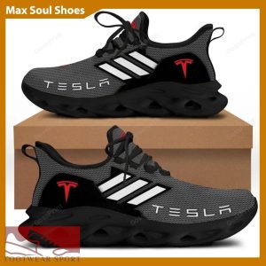 TESLA Racing Car Running Sneakers Representation Max Soul Shoes For Men And Women - TESLA Chunky Sneakers White Black Max Soul Shoes For Men And Women Photo 1