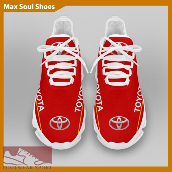 Toyota Racing Car Running Sneakers Emblematic Max Soul Shoes For Men And Women - Toyota Chunky Sneakers White Black Max Soul Shoes For Men And Women Photo 3