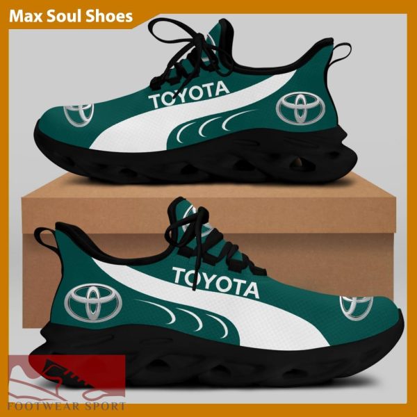 Toyota Racing Car Running Sneakers Motif Max Soul Shoes For Men And Women - Toyota Chunky Sneakers White Black Max Soul Shoes For Men And Women Photo 2
