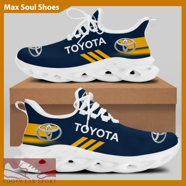 Toyota Racing Car Running Sneakers Recognizable Max Soul Shoes For Men And Women - Toyota Chunky Sneakers White Black Max Soul Shoes For Men And Women Photo 2