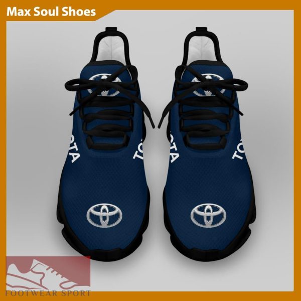 Toyota Racing Car Running Sneakers Recognizable Max Soul Shoes For Men And Women - Toyota Chunky Sneakers White Black Max Soul Shoes For Men And Women Photo 4