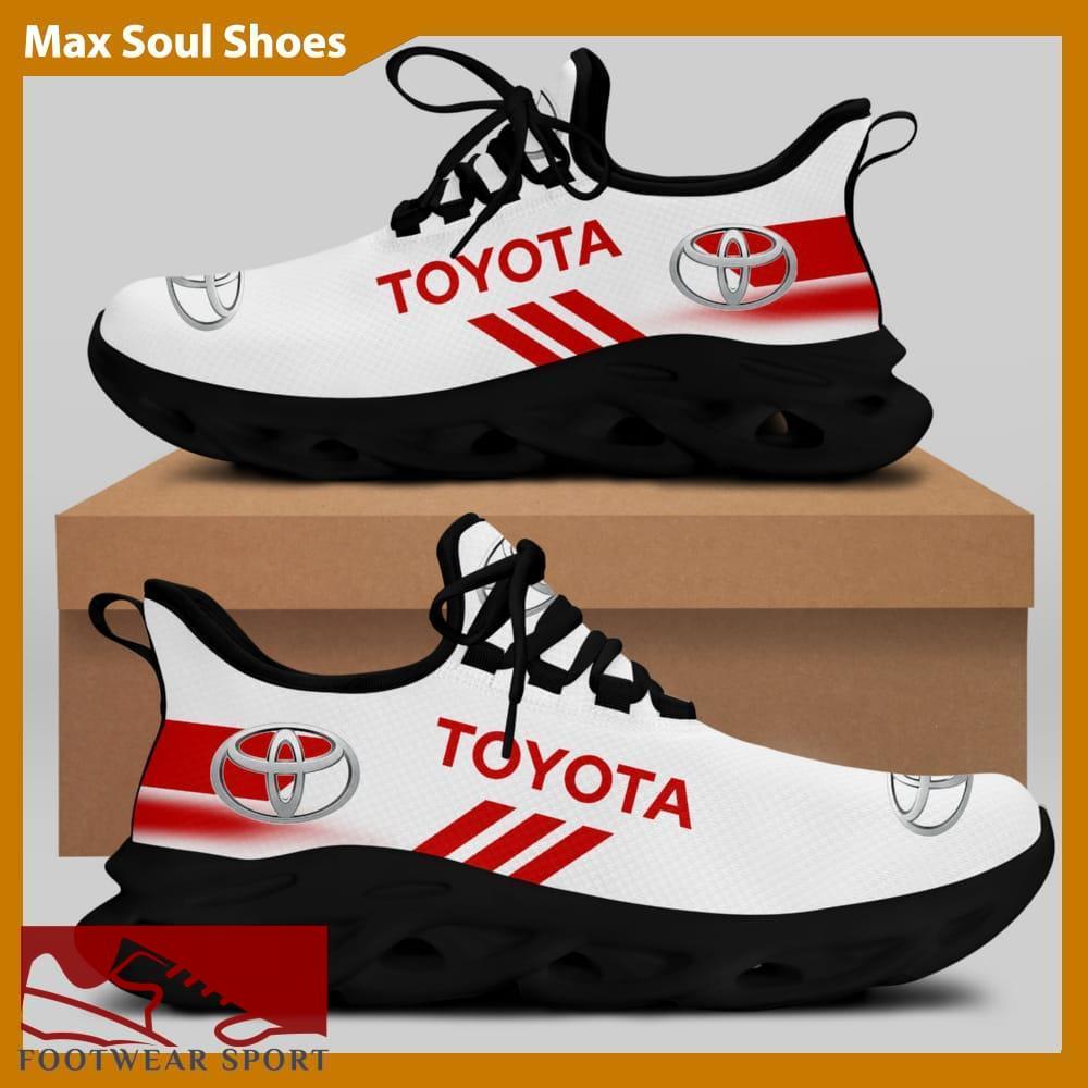Toyota Racing Car Running Sneakers Represent Max Soul Shoes For Men And Women - Toyota Chunky Sneakers White Black Max Soul Shoes For Men And Women Photo 2
