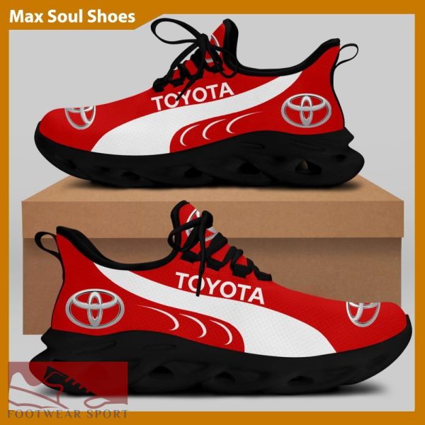 Toyota Racing Car Running Sneakers Signature Max Soul Shoes For Men And Women - Toyota Chunky Sneakers White Black Max Soul Shoes For Men And Women Photo 2