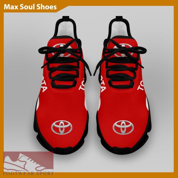 Toyota Racing Car Running Sneakers Signature Max Soul Shoes For Men And Women - Toyota Chunky Sneakers White Black Max Soul Shoes For Men And Women Photo 4