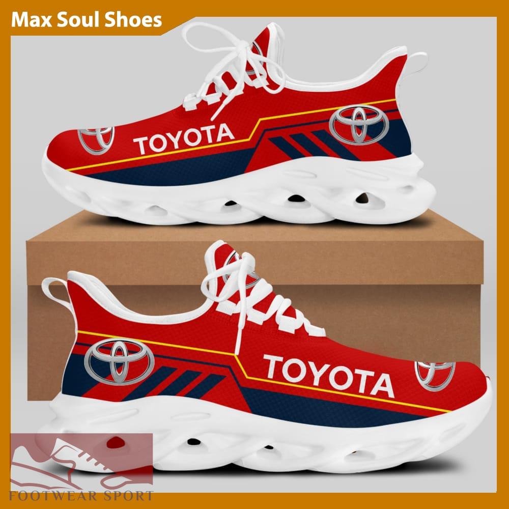 Toyota Racing Car Running Sneakers Symbolic Max Soul Shoes For Men And Women - Toyota Chunky Sneakers White Black Max Soul Shoes For Men And Women Photo 2