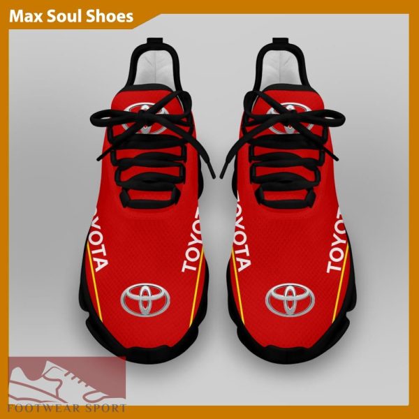 Toyota Racing Car Running Sneakers Symbolic Max Soul Shoes For Men And Women - Toyota Chunky Sneakers White Black Max Soul Shoes For Men And Women Photo 4