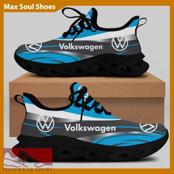 Volkswagen Racing Car Running Sneakers Aesthetic Max Soul Shoes For Men And Women - Volkswagen Chunky Sneakers White Black Max Soul Shoes For Men And Women Photo 2