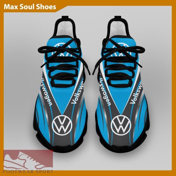 Volkswagen Racing Car Running Sneakers Aesthetic Max Soul Shoes For Men And Women - Volkswagen Chunky Sneakers White Black Max Soul Shoes For Men And Women Photo 4