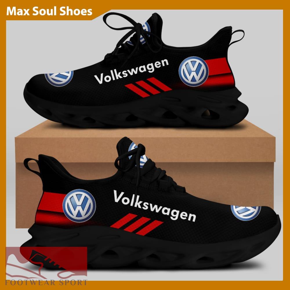 Volkswagen Racing Car Running Sneakers Artistry Max Soul Shoes For Men And Women - Volkswagen Chunky Sneakers White Black Max Soul Shoes For Men And Women Photo 1