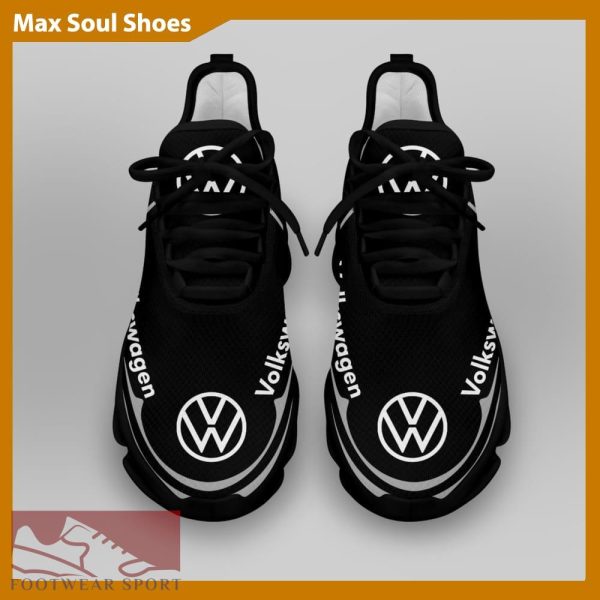 Volkswagen Racing Car Running Sneakers Creative Max Soul Shoes For Men And Women - Volkswagen Chunky Sneakers White Black Max Soul Shoes For Men And Women Photo 4