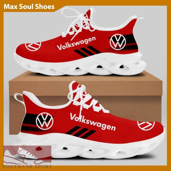 Volkswagen Racing Car Running Sneakers Culture Max Soul Shoes For Men And Women - Volkswagen Chunky Sneakers White Black Max Soul Shoes For Men And Women Photo 2