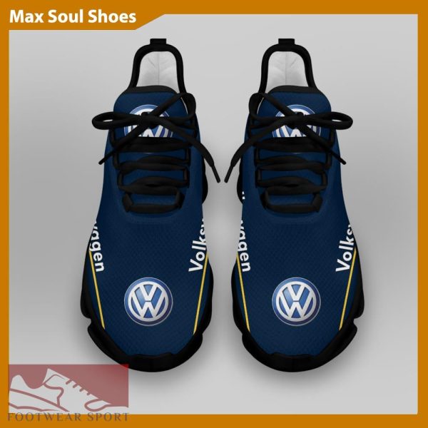 Volkswagen Racing Car Running Sneakers Envision Max Soul Shoes For Men And Women - Volkswagen Chunky Sneakers White Black Max Soul Shoes For Men And Women Photo 4