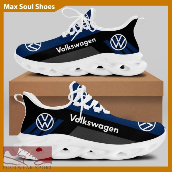 Volkswagen Racing Car Running Sneakers Impression Max Soul Shoes For Men And Women - Volkswagen Chunky Sneakers White Black Max Soul Shoes For Men And Women Photo 2