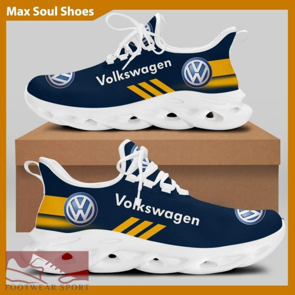 Volkswagen Racing Car Running Sneakers Pop Max Soul Shoes For Men And Women - Volkswagen Chunky Sneakers White Black Max Soul Shoes For Men And Women Photo 2