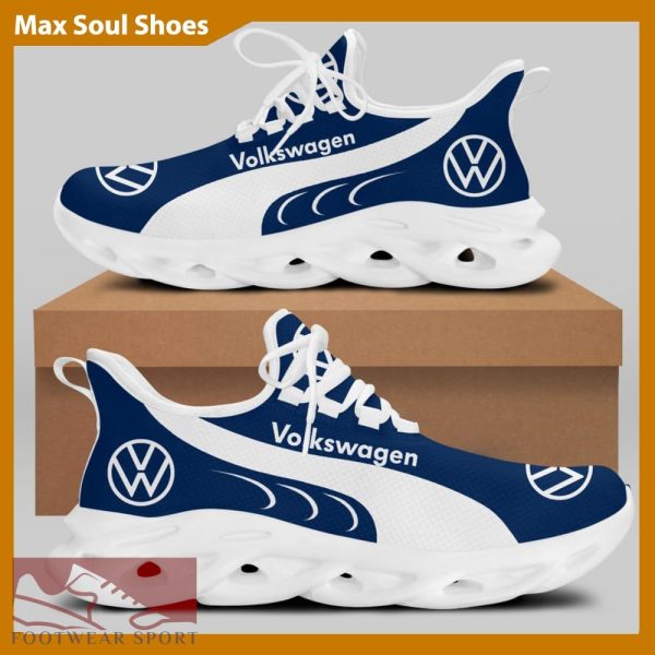 Volkswagen Racing Car Running Sneakers Versatile Max Soul Shoes For Men And Women - Volkswagen Chunky Sneakers White Black Max Soul Shoes For Men And Women Photo 2