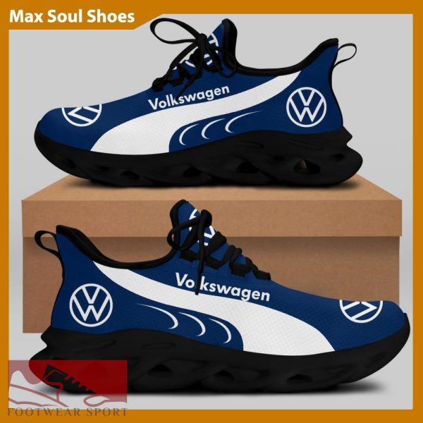 Volkswagen Racing Car Running Sneakers Versatile Max Soul Shoes For Men And Women - Volkswagen Chunky Sneakers White Black Max Soul Shoes For Men And Women Photo 1
