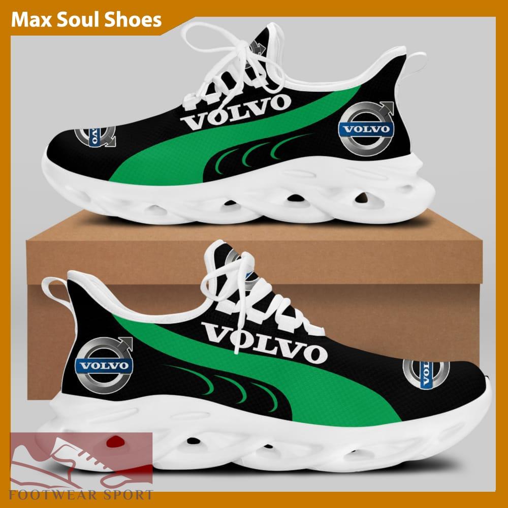 VOLVO Racing Car Running Sneakers Footwear Max Soul Shoes For Men And Women - VOLVO Chunky Sneakers White Black Max Soul Shoes For Men And Women Photo 2