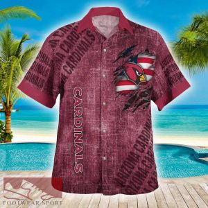 Arizona Cardinals American Flag Retro Printed Button Hawaiian Shirt For Men And Women Gift Summer Beach - Arizona Cardinals American Flag Retro Printed Button Shirt_1