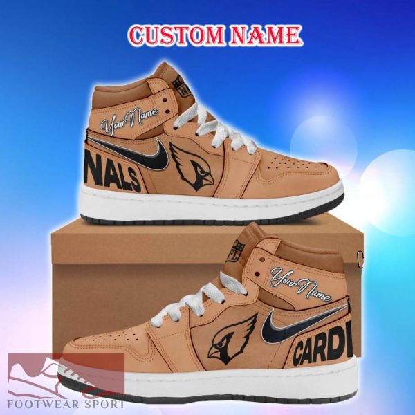 Arizona Cardinals Brown Air Jordan HighTop Shoes Ideas Custom Name Gift Fans Hightop Sneakers - Arizona Cardinals Brown Air Jordan HighTop Shoes Ideas Custom Name Gift Fans Hightop Sneakers