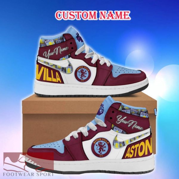 Aston Villa Air Jordan HighTop Shoes Ideas Custom Name Gift Fans Hightop Sneakers - Aston Villa Air Jordan HighTop Shoes Ideas Custom Name Gift Fans Hightop Sneakers