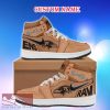 Baltimore Ravens Brown Air Jordan HighTop Shoes Ideas Custom Name Gift Fans Hightop Sneakers - Baltimore Ravens Brown Air Jordan HighTop Shoes Ideas Custom Name Gift Fans Hightop Sneakers