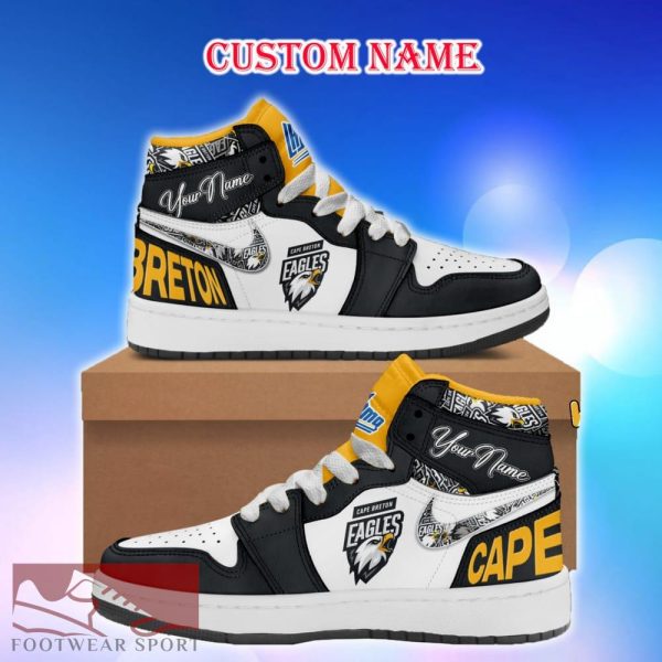 Cape Breton Eagles Air Jordan HighTop Shoes Ideas Custom Name Gift Fans Hightop Sneakers - Cape Breton Eagles Air Jordan HighTop Shoes Ideas Custom Name Gift Fans Hightop Sneakers