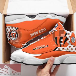 Cincinnati Bengals Custom Name Air Jordan 13 Sports Shoes For Fans Gift Men And Women - Cincinnati Bengals Custom Name Air Jordan 13 Sports Shoes_2