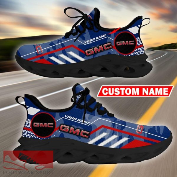 Custom Name GMC Logo Camo Blue Max Soul Sneakers Racing Car And Motorcycle Chunky Sneakers - GMC Logo Racing Car Tractor Farmer Max Soul Shoes Personalized Photo 8