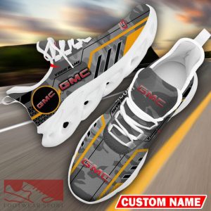 Custom Name GMC Logo Camo Grey Max Soul Sneakers Racing Car And Motorcycle Chunky Sneakers - GMC Logo Racing Car Tractor Farmer Max Soul Shoes Personalized Photo 13