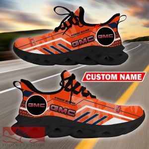 Custom Name GMC Logo Camo Orange Max Soul Sneakers Racing Car And Motorcycle Chunky Sneakers - GMC Logo Racing Car Tractor Farmer Max Soul Shoes Personalized Photo 9