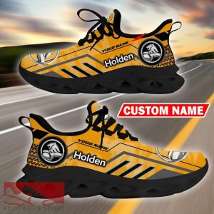 Custom Name Holden Logo Camo Yellow Max Soul Sneakers Racing Car And Motorcycle Chunky Sneakers - Holden Logo Racing Car Tractor Farmer Max Soul Shoes Personalized Photo 2