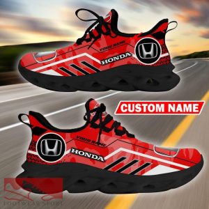 Custom Name Honda Logo Camo Red Max Soul Sneakers Racing Car And Motorcycle Chunky Sneakers - Honda Logo Racing Car Tractor Farmer Max Soul Shoes Personalized Photo 4