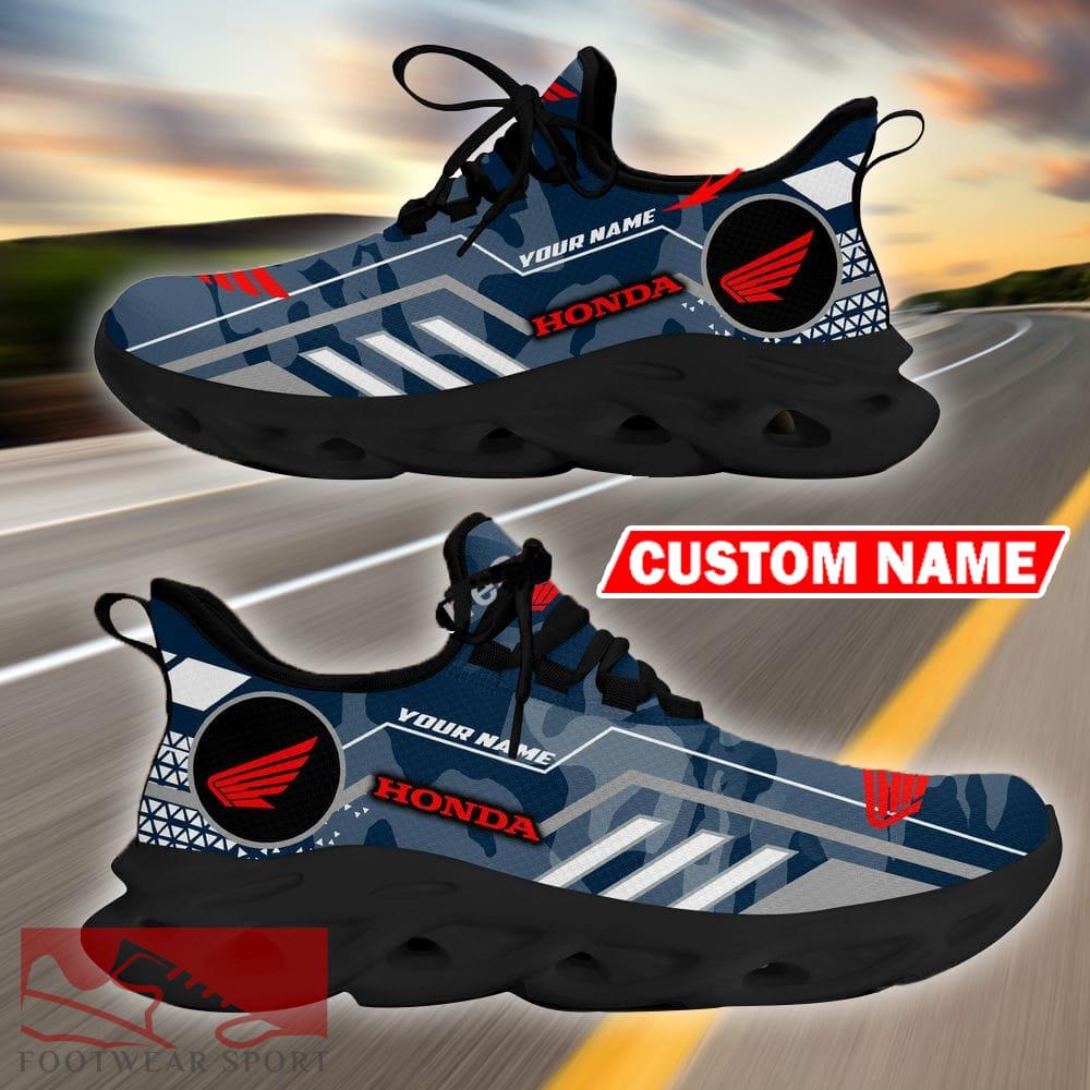 Custom Name Honda Motorcycle Logo Camo Navy Max Soul Sneakers Racing Car And Motorcycle Chunky Sneakers - Honda Motorcycle Logo Racing Car Tractor Farmer Max Soul Shoes Personalized Photo 10