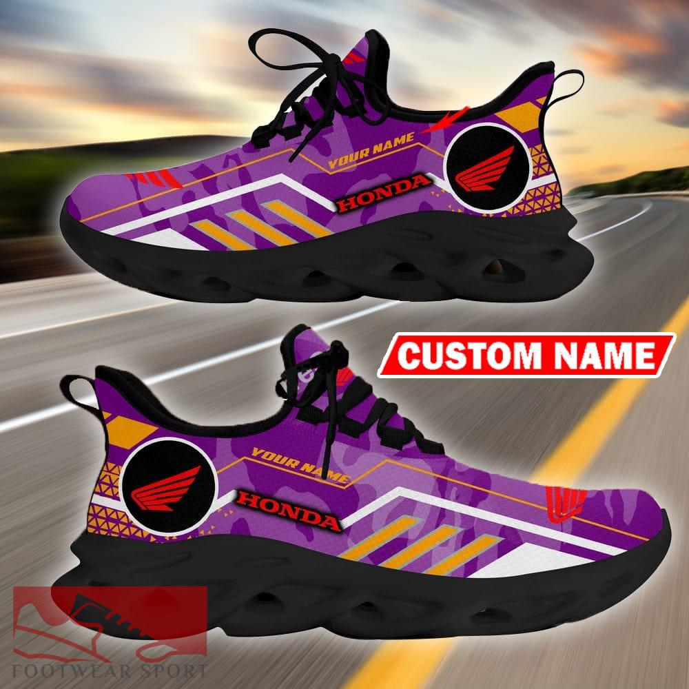 Custom Name Honda Motorcycle Logo Camo Purple Max Soul Sneakers Racing Car And Motorcycle Chunky Sneakers - Honda Motorcycle Logo Racing Car Tractor Farmer Max Soul Shoes Personalized Photo 6