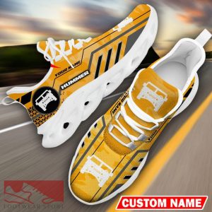 Custom Name Hummer Logo Camo Yellow Max Soul Sneakers Racing Car And Motorcycle Chunky Sneakers - Hummer Logo Racing Car Tractor Farmer Max Soul Shoes Personalized Photo 12