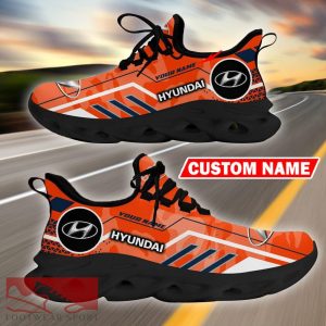 Custom Name Hyundai Logo Camo Orange Max Soul Sneakers Racing Car And Motorcycle Chunky Sneakers - Hyundai Logo Racing Car Tractor Farmer Max Soul Shoes Personalized Photo 9