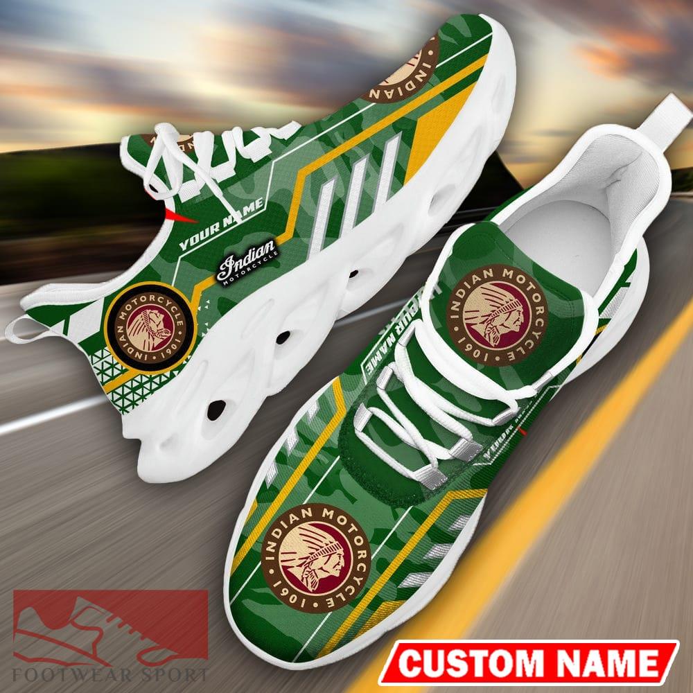 Custom Name Indian Motorcycles Logo Camo Green Max Soul Sneakers Racing Car And Motorcycle Chunky Sneakers - Indian Motorcycles Logo Racing Car Tractor Farmer Max Soul Shoes Personalized Photo 17