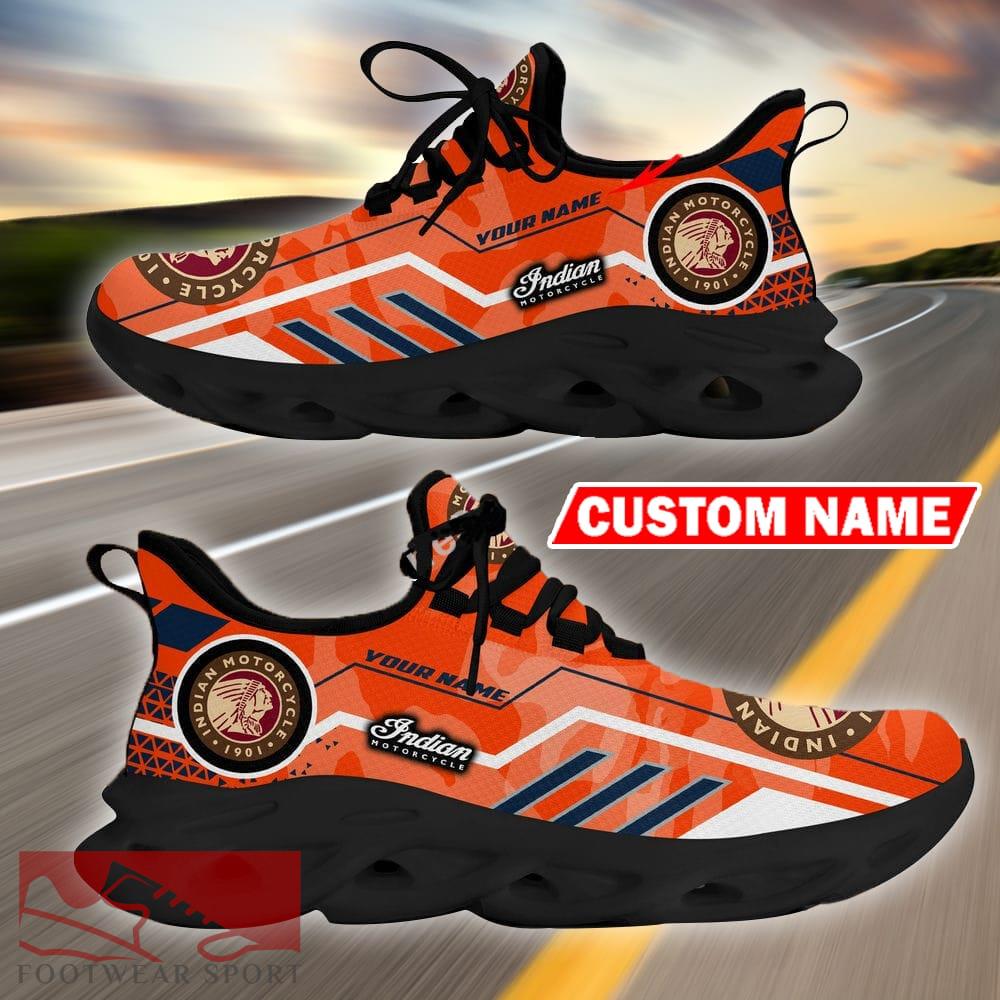 Custom Name Indian Motorcycles Logo Camo Orange Max Soul Sneakers Racing Car And Motorcycle Chunky Sneakers - Indian Motorcycles Logo Racing Car Tractor Farmer Max Soul Shoes Personalized Photo 9
