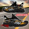 Custom Name Infiniti Logo Camo Black Max Soul Sneakers Racing Car And Motorcycle Chunky Sneakers - Infiniti Logo Racing Car Tractor Farmer Max Soul Shoes Personalized Photo 1