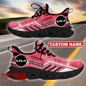 Custom Name Kia Logo Camo Pink Max Soul Sneakers Racing Car And Motorcycle Chunky Sneakers - Kia Logo Racing Car Tractor Farmer Max Soul Shoes Personalized Photo 5