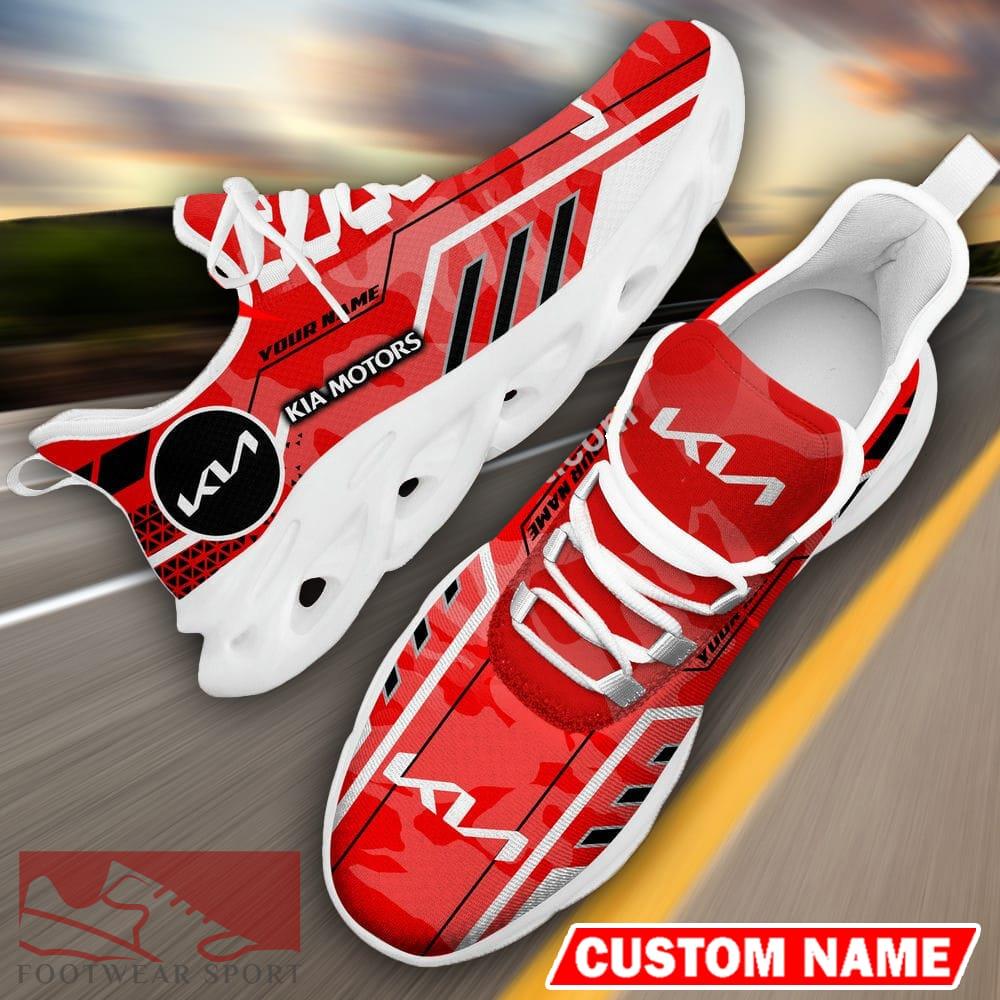 Custom Name Kia Logo Camo Red Max Soul Sneakers Racing Car And Motorcycle Chunky Sneakers - Kia Logo Racing Car Tractor Farmer Max Soul Shoes Personalized Photo 14