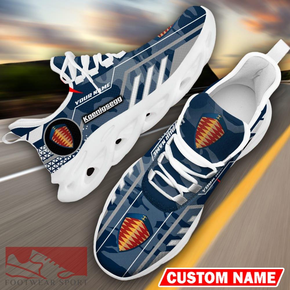 Custom Name Koenigsegg Logo Camo Navy Max Soul Sneakers Racing Car And Motorcycle Chunky Sneakers - Koenigsegg Logo Racing Car Tractor Farmer Max Soul Shoes Personalized Photo 20