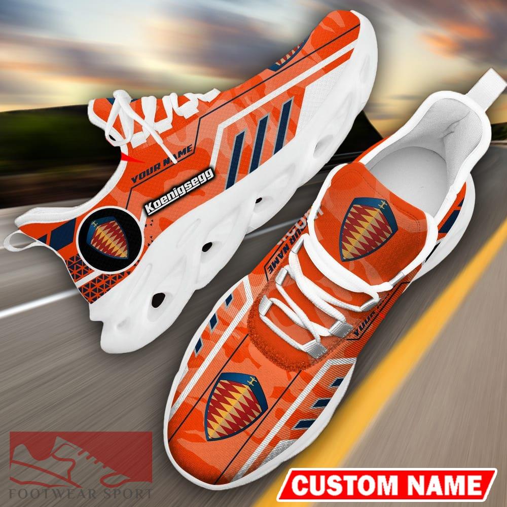 Custom Name Koenigsegg Logo Camo Orange Max Soul Sneakers Racing Car And Motorcycle Chunky Sneakers - Koenigsegg Logo Racing Car Tractor Farmer Max Soul Shoes Personalized Photo 19