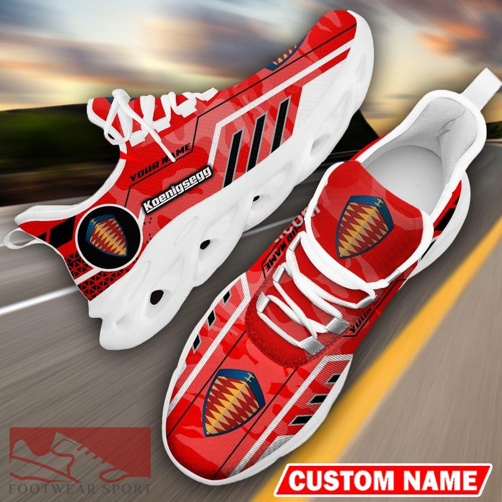 Custom Name Koenigsegg Logo Camo Red Max Soul Sneakers Racing Car And Motorcycle Chunky Sneakers - Koenigsegg Logo Racing Car Tractor Farmer Max Soul Shoes Personalized Photo 14