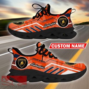 Custom Name Lamborghini Logo Camo Orange Max Soul Sneakers Racing Car And Motorcycle Chunky Sneakers - Lamborghini Logo Racing Car Tractor Farmer Max Soul Shoes Personalized Photo 9