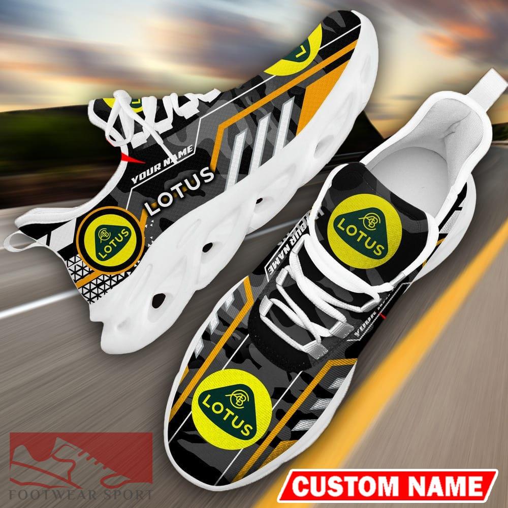 Custom Name Lotus Logo Camo Black Max Soul Sneakers Racing Car And Motorcycle Chunky Sneakers - Lotus Logo Racing Car Tractor Farmer Max Soul Shoes Personalized Photo 11
