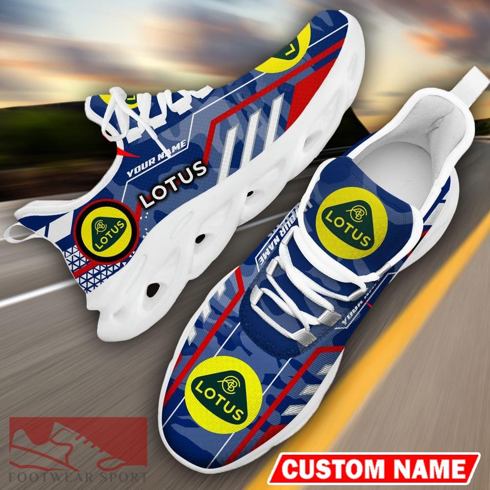 Custom Name Lotus Logo Camo Blue Max Soul Sneakers Racing Car And Motorcycle Chunky Sneakers - Lotus Logo Racing Car Tractor Farmer Max Soul Shoes Personalized Photo 18