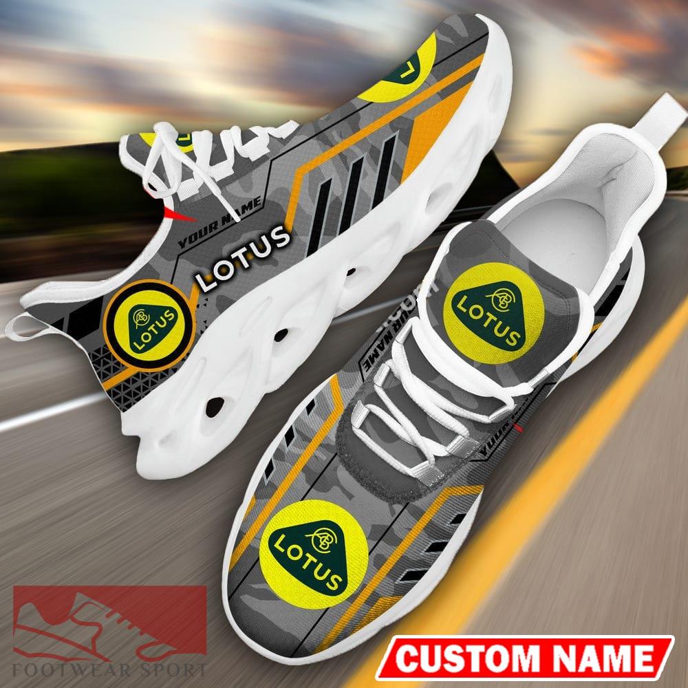 Custom Name Lotus Logo Camo Grey Max Soul Sneakers Racing Car And Motorcycle Chunky Sneakers - Lotus Logo Racing Car Tractor Farmer Max Soul Shoes Personalized Photo 13