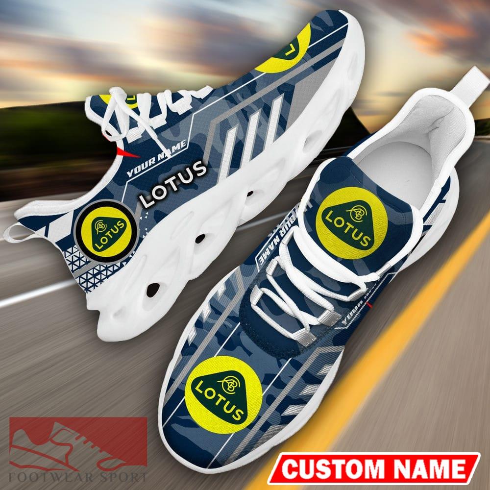 Custom Name Lotus Logo Camo Navy Max Soul Sneakers Racing Car And Motorcycle Chunky Sneakers - Lotus Logo Racing Car Tractor Farmer Max Soul Shoes Personalized Photo 20
